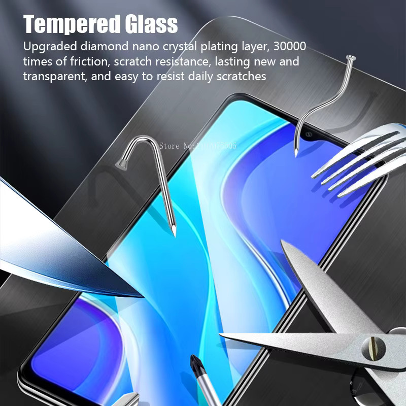 Xiaomi Gehärtetes Glas Screen Protector Transparent für Redmi Note 12 11 Pro Plus 5G 10 Pro 9 8 7 11S 10S 9S 12C 10C 9A 9C 9T - Bild 5