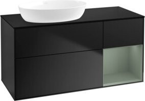 V&B Waschtischunterschrank Finion in Blau lackiert, Breite: 120 cm, Tiefe: 50,1 cm, Höhe: 50,1 cm - Bild 1