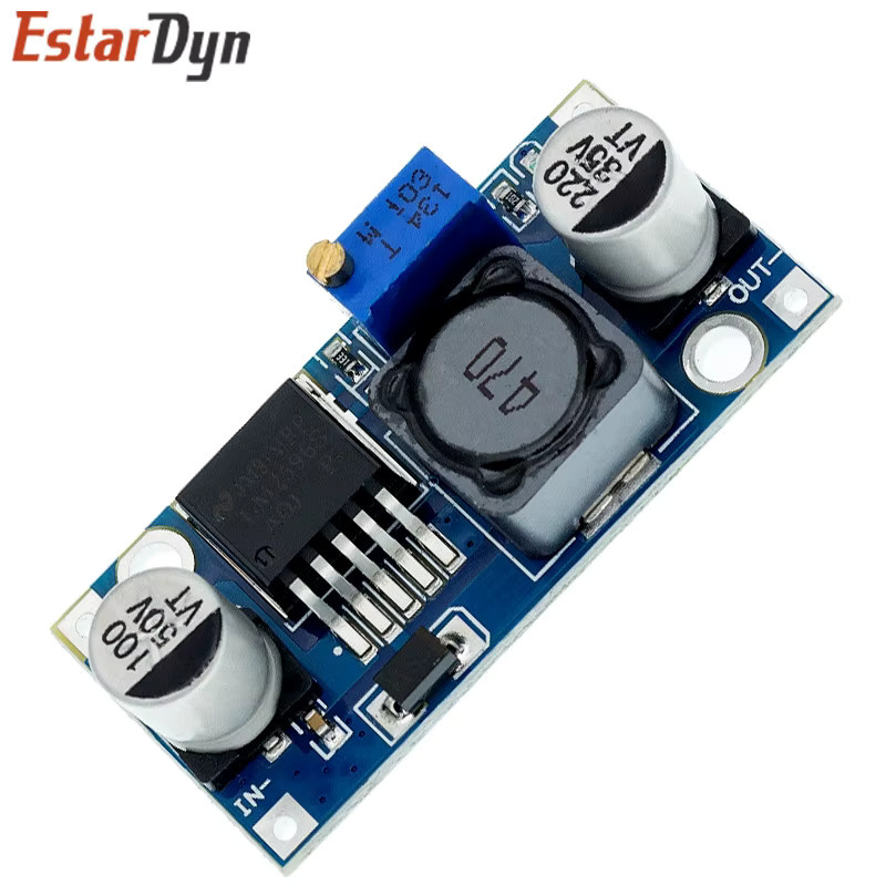 Estardyn LM2596 DC-DC Abwärtsstromrichter Modul, einstellbares Spannungsmodul 1,5 V-35 V, Farbe: Blau - Bild 2