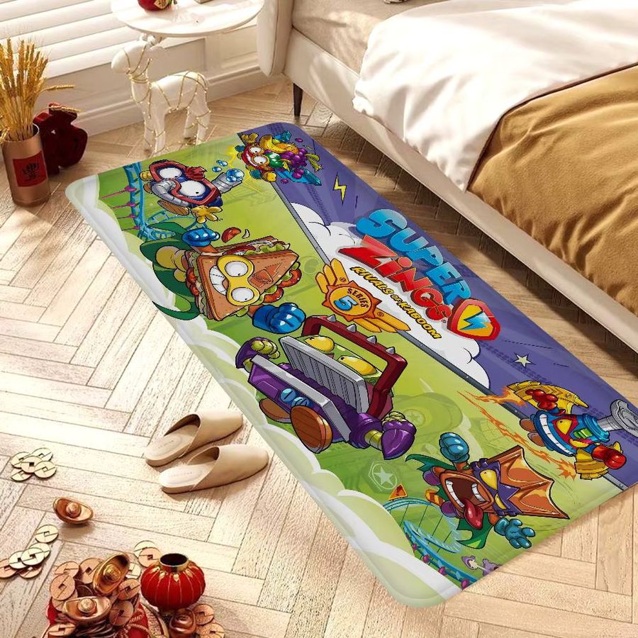 Weiche Cartoon Super Zings Badezimmer Matte in Multicolor als Anti-skid Fußmatte für Schlafzimmer und Waschküche - Bild 3