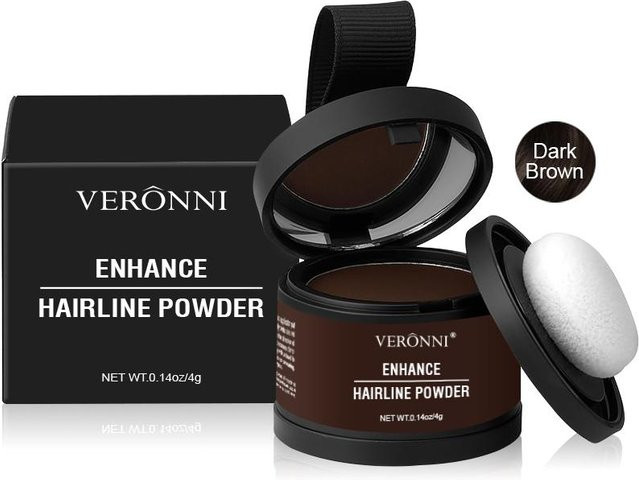VERONNI Haaransatz-Puder, Schwarz, Matt, Unisex - Bild 1