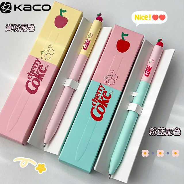 KACO FIRST Coca-Cola Cherry Edition Gelstift in Pink mit 0,5 mm Spitze und Dual-Ball-System - Bild 1