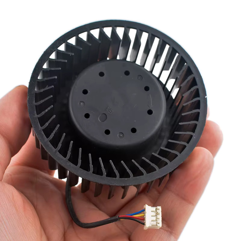 ANCHAOPU Turbofan-Lüfter BFB1012SHA01 in Schwarz, 75 mm Durchmesser, DC12 V, 2,40 A, 4-polig, für RX Vega 56/64 und RTX5000 Grafikarten - Bild 4