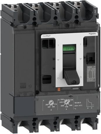 Schneider Electric C63F4TM500D1 MCB Leistungsschalter in Grau - Bild 1
