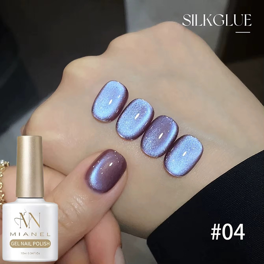 MIANEL Nagellack, Blau, Schimmernd, Gel - Bild 3