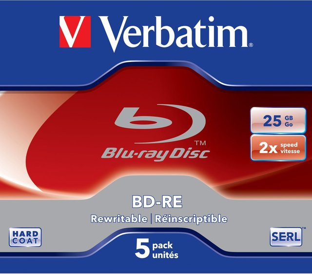 Verbatim BD-RE Blu-ray Rohlinge 25 GB, 2x 5er-Pack im Jewelcase - Bild 2