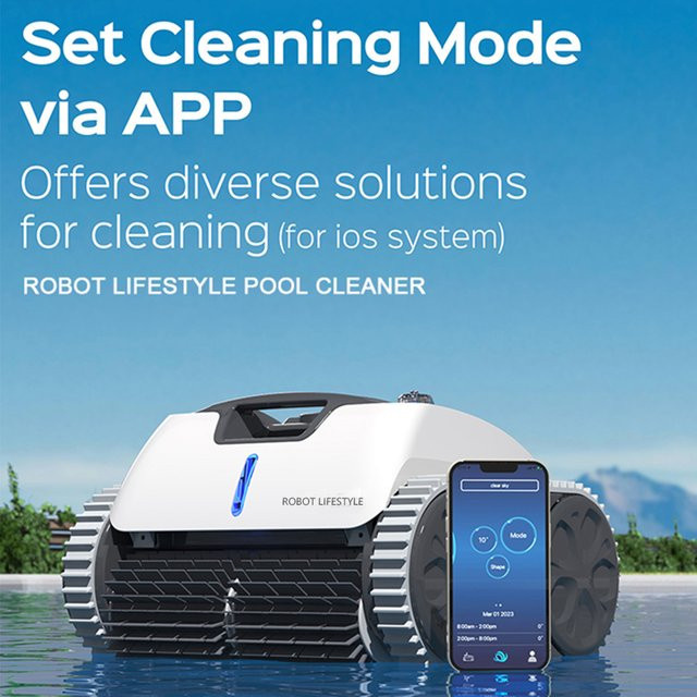Kabelloser Roboter-Schwimmbadreiniger 3312 Pro in Weiß mit WLAN, App-Steuerung und verschiedenen Reinigungsmodi - Bild 1