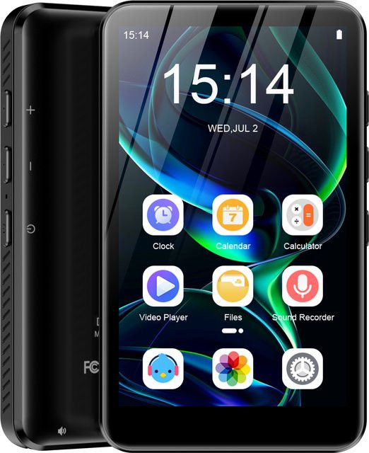 SWOFY MP3-Player mit Android 9.0, 32GB Speicher, 4,0 Zoll Display, Bluetooth und WLAN in Schwarz - Bild 1