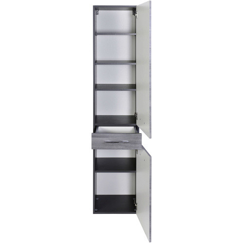 HELD MÖBEL Seitenschrank Florida in Grau mit Soft-Close-Türen und Regalböden, B/H/T: 40 x 180 x 35 cm - Bild 2