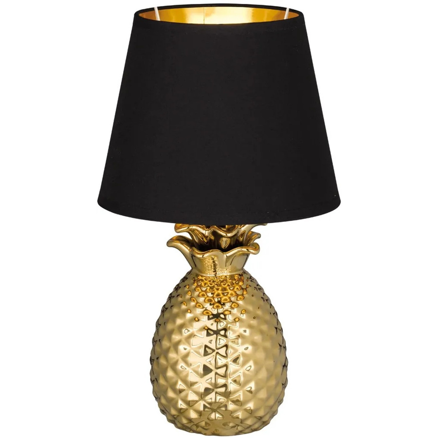 Tischleuchte Reality by Trio Pineapple in Gold mit Ananas-Optik, H x B x T: 35 x 20 x 20 cm - Bild 2