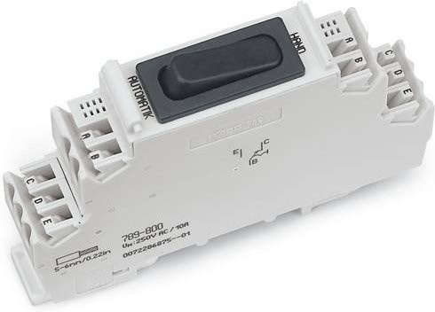 WAGO 789-800 Schaltermodul in Weiß, 10 Stück - Bild 1