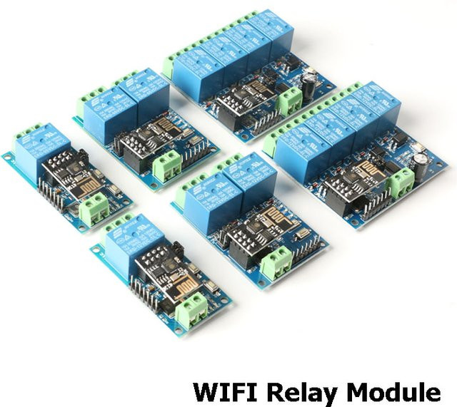 EC Buying ESP8266 ESP-01 WiFi Relais Modul für Smart Home App-Steuerung, 1 2 oder 4-Wege-Kanal, Blau - Bild 1