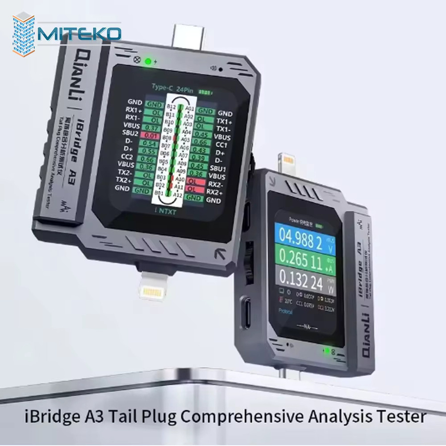 Qianli iBridge A3 Tail-Plug-Tester mit Typ-C und Lightning Schnittstelle für die automatische Analyse und Android-Diagnose - Bild 2