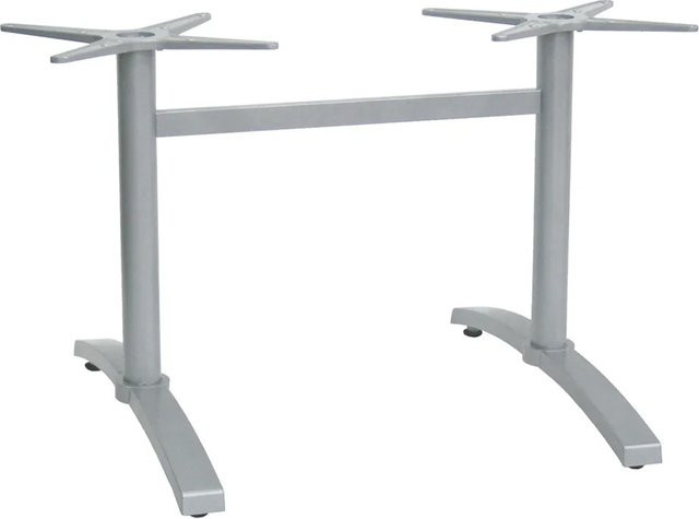 Stern Tischgestell Elba Aluminium Doppelwange in Graphit Matt, H: 72 cm, B: 109 cm, T: 76 cm - Bild 1