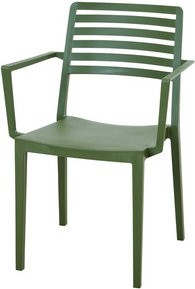 Siena Garden Stapelsessel Alley in Olive, glasfaserverstärktes Polypropylen, B/T/H: 80 x 57 x 56 cm - Bild 1