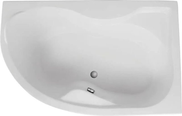 Bad Land Eckbadewanne DORA Rechts in Weiß mit Acrylschürze und Füßen B/T: 170 x 110 cm - Bild 1