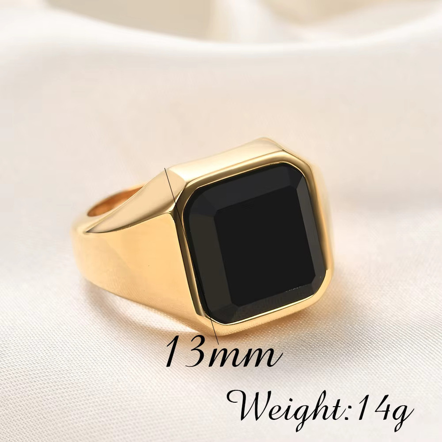 VQYSKO Edelstahlring, Diamant, Unisex - Bild 2