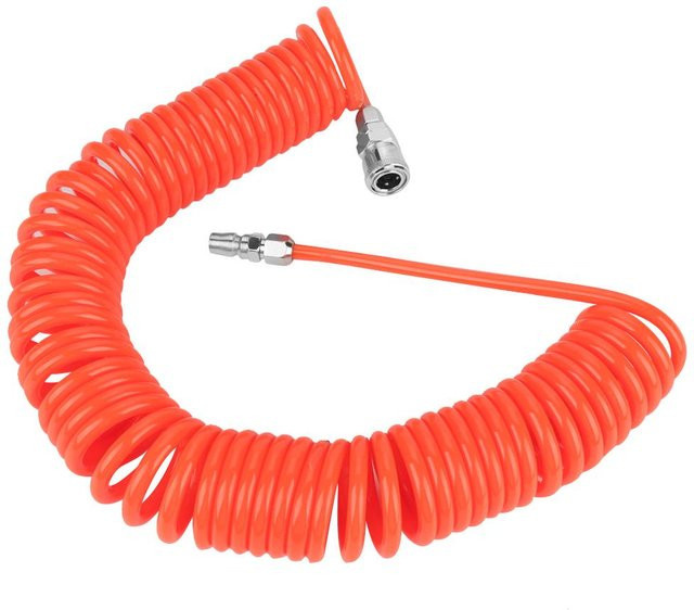 Fishine Flexibler PU Rückstoß-Luftschlauch mit Anschlüssen für Luftkompressorpumpe, Rot, Länge: 9 m, Durchmesser: 8 mm x 5 mm - Bild 1