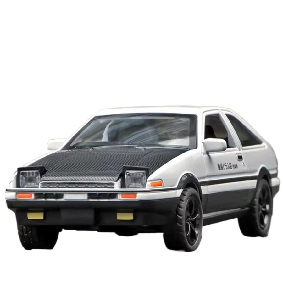 MAKEDA AE86 Klassische Film Auto Modell, 1:36, Metall, mit Licht und Sound - Bild 7