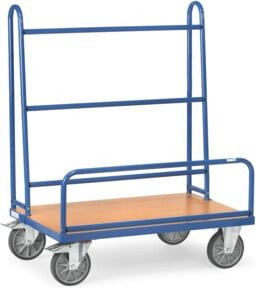 Fetra Plattenwagen 4411 in Blau mit TPE-Reifen und 600 kg Tragkraft - Bild 1