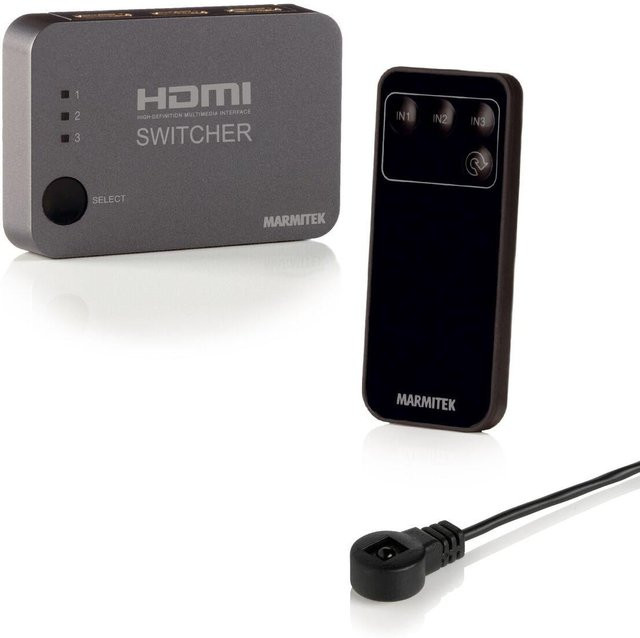 Marmitek Connect 310 UHD HDMI 4K HDMI Switch in Grau - Bild 1