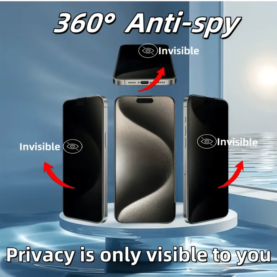 NNBILI 4 Stück 360 Grad 4-seitiger Sichtschutz für iPhone 17 Pro Max 16 15 14 13 12 Pro - Bild 2