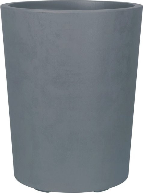 Deroma Pflanztopf Millenium in Aschgrau mit Natursteinoptik, Durchmesser: 43,5 cm, Höhe: 53,5 cm - Bild 1