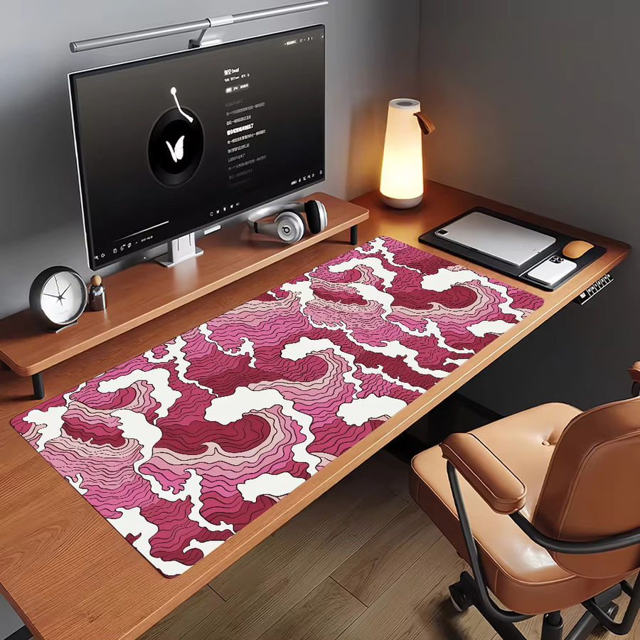 Art Waves Mauspad im japanischen Stil, rutschfeste Gamer-Schreibtischunterlage für Laptop und Büro, groß - Bild 2
