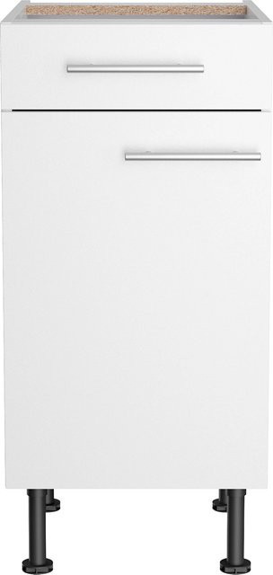 Optifit Küchen-Unterschrank Bengt in Weiß mit matter Feinstruktur, B/T/H: 40 x 58,4 x 87 cm - Bild 1