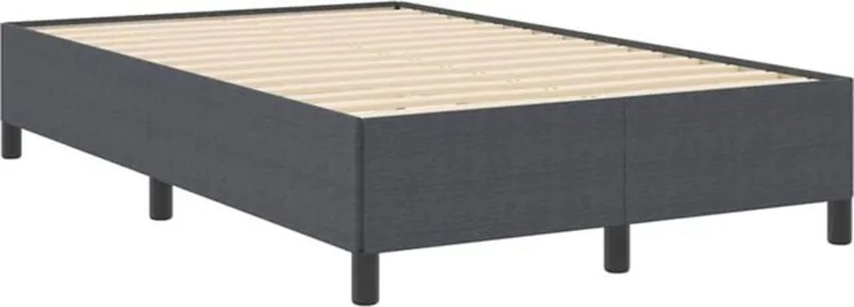 Polsterbett Vidaxl in Anthrazit mit Cordstoff, Modernes Bettgestell aus Holzwerkstoff, B/T: 120 x 190 cm - Bild 1