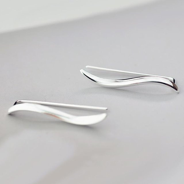 Ohrstecker 925 Sterlingsilber, Damen, weiß - Bild 1