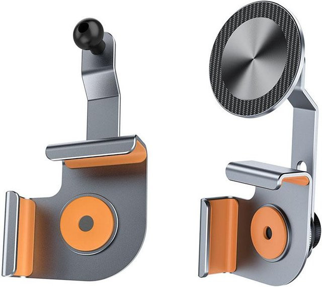 Magnetische Autotelefonhalterung für iPhone 14 13 12 Pro Max mit MagSafe und Seitenhalterung für Navigationsbildschirme (6-18mm) - Bild 1