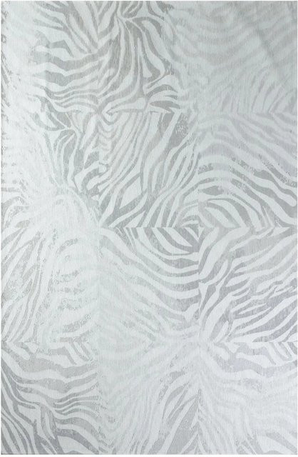 Lola&Moi Teppich Snow Cloud Zebra Weiß Schwarz B/T: 140 x 200 cm - Bild 1