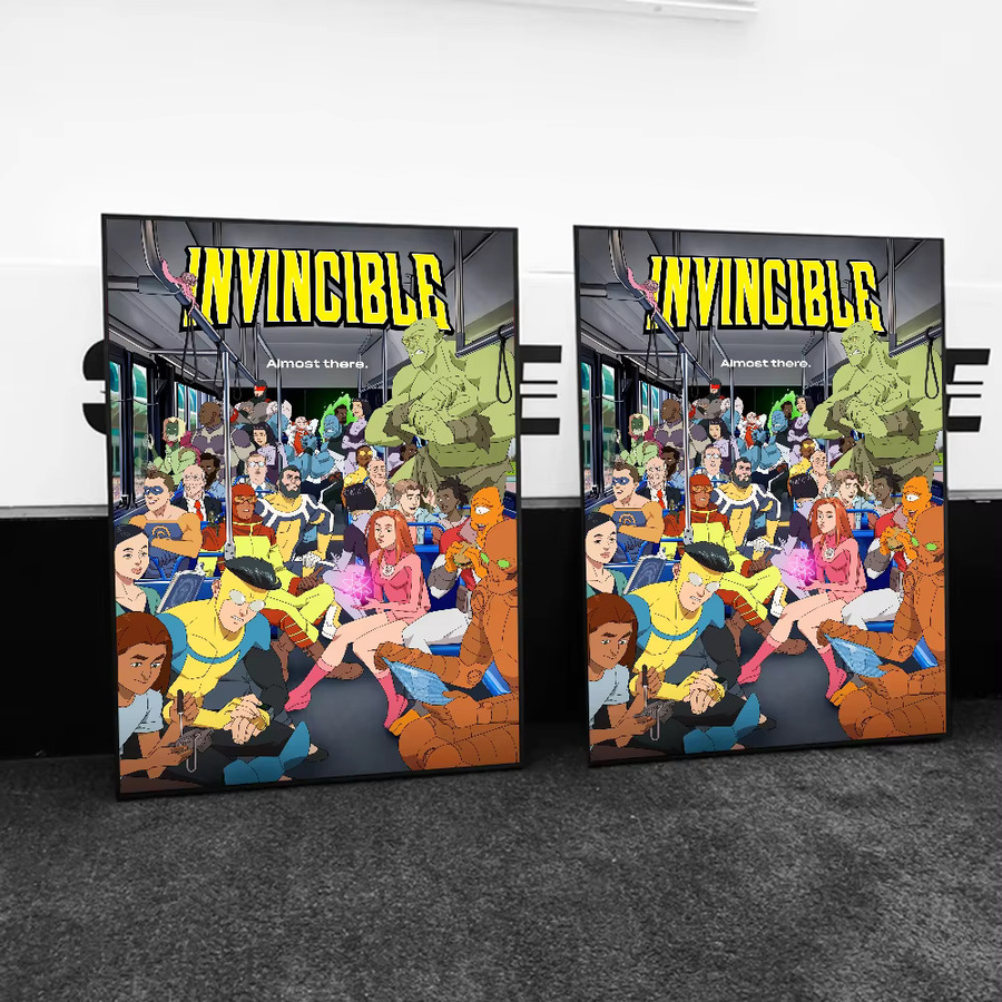 Invincible Staffel 2 Cartoon-Poster als selbstklebender wasserfester Papieraufkleber für deine Wanddekoration in Mehrfarbig - Bild 3