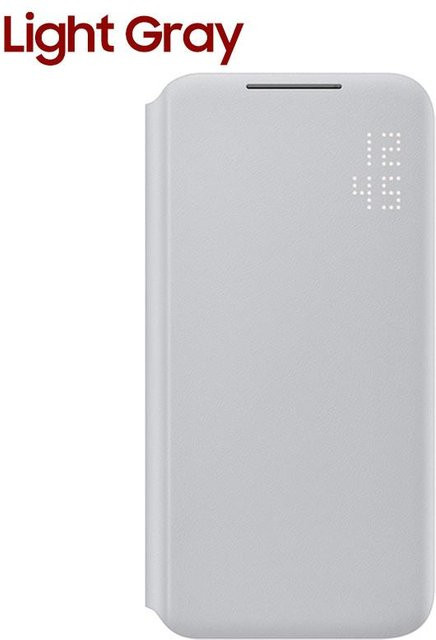 Samsung Smart LED View Flip Case Abdeckung für Samsung Galaxy S22 5G und S22 Plus 5G in Lichtgrau - Bild 1