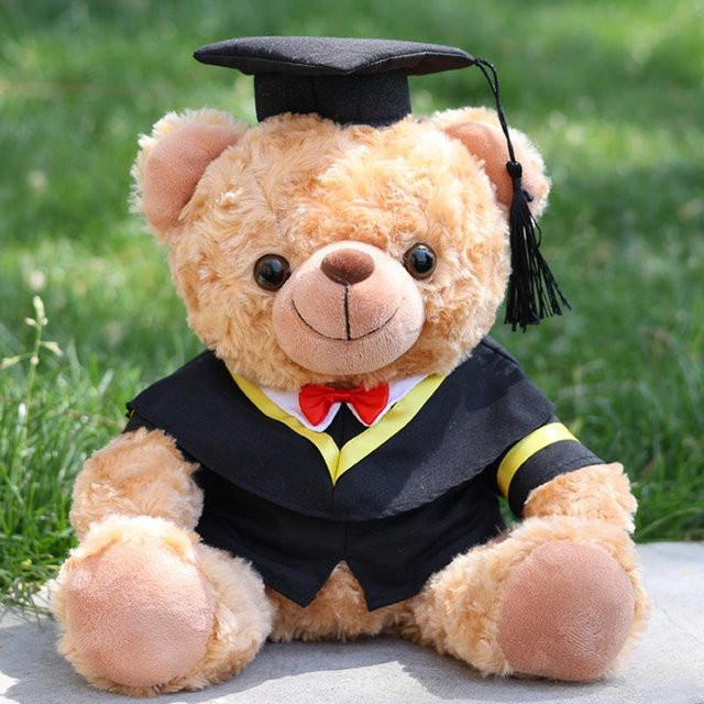 Abschluss-Bär Master Doktor Bär, Plüschtier, beige, 23cm - Bild 1