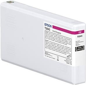 Epson T55W3 Tintenpatrone Vivid Magenta 200 ml für Inkjet-Drucker P/N: C11CL14301A0 - Bild 1