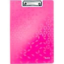 Leitz Klemmmappe WOW A4 aus Kunststoff in Pink - Bild 2