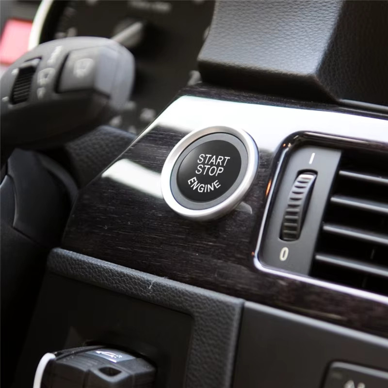 Ersatzabdeckung für Auto-Motorstartknopf und Stoppschalter von kanuoc in Schwarz für BMW E87 E60 E83 E84 E89 E90 E91 E92 E93 - Bild 5