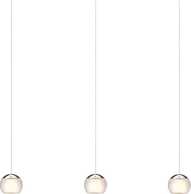 Oligo Balino 3-flammige LED-Pendelleuchte in Chrom und Silber mit unsichtbarer Höhenverstellung und warmweißem Licht (2700K) - Bild 1