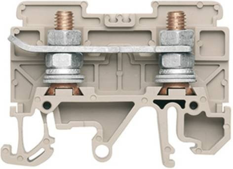 Weidmüller Durchgangsklemme STL 5/EN in Beige und Grau aus Kunststoff - Bild 1