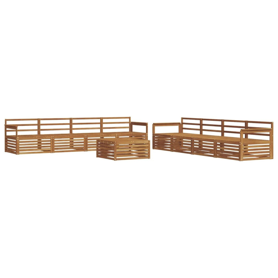 vidaXL Outdoor-Sofagarnitur 9-teilig aus Akazienholz in Braun - Bild 2
