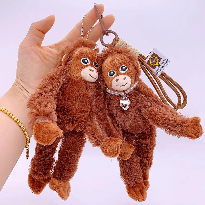 Yiran toy 1 Süßer kleiner Affenanhänger Plüschtier Braun - Bild 2