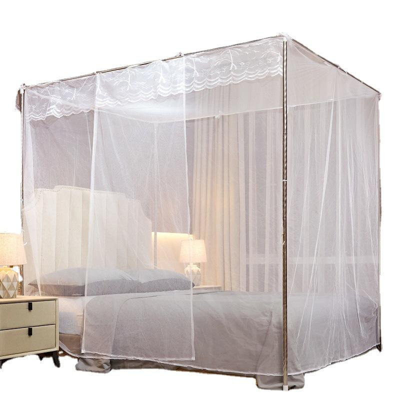 WoW Home Boden-Moskitonetz im Prinzessinnen-Stil für Doppelbetten, Farbe: Weiß, B/T/H: 1,0 x 2,0 m - Bild 5