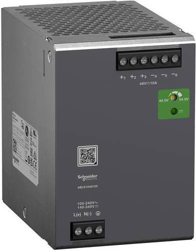 Schneider Electric Modicon ABLS Optimum Spannungsversorgung, getaktet, 1-phasig, 100-240V AC, 48V DC, 10A, 480W, grau - Bild 1