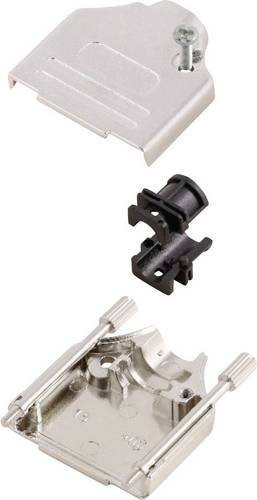 MH Connectors D-SUB Gehäuse MHDTZK25-RA-PC-K in Silber mit 25 Polen und 180° Anschluss - Bild 1