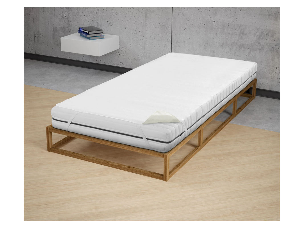 BIBERNA Molton-Matratzenauflage Sleep & Protect, wasserundurchlässig, Weiss, B: 90 cm, L: 200 cm - Bild 2