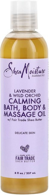 SheaMoisture Bad-, Körper- und Massageöl, Lavendel und Wildorchideenextrakt, 237 ml - Bild 1
