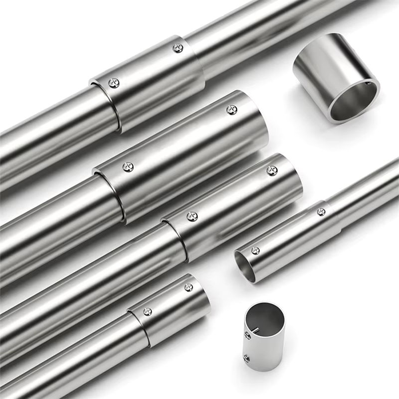 LISM 2-Wege-Rohrverbinder aus Edelstahl in Silber für Rohrverbindungen und Regalsysteme - Bild 3