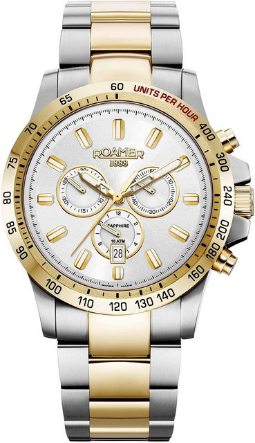 Roamer Chronograph, Edelstahl, Quarz, 45 mm, Herren - Bild 1